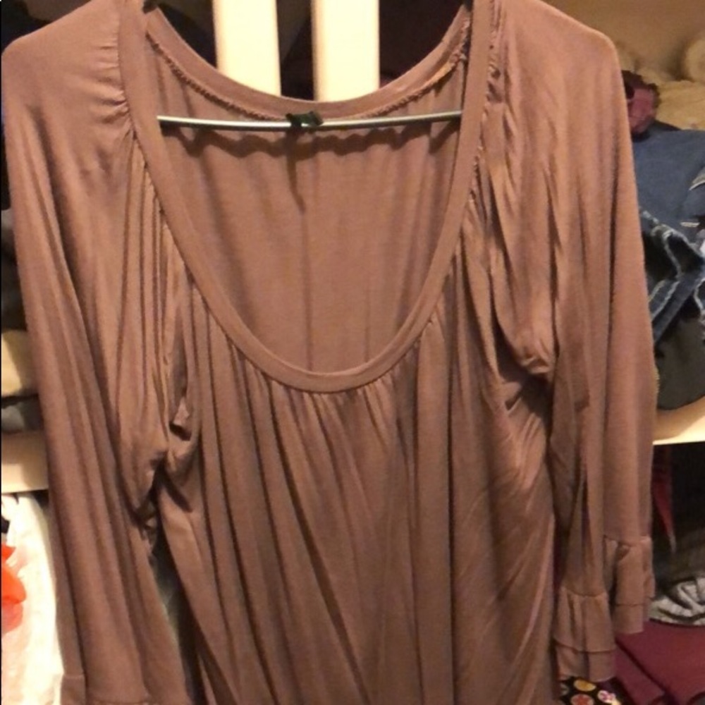 Brown dress shirt